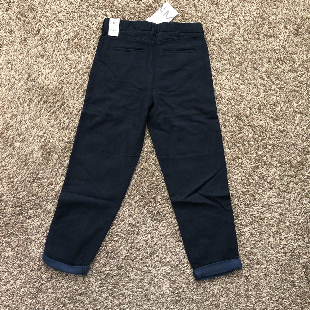 Zara Boy’s size 10y 140cm adjustable waist Paint Navy - Picture 2 of 5